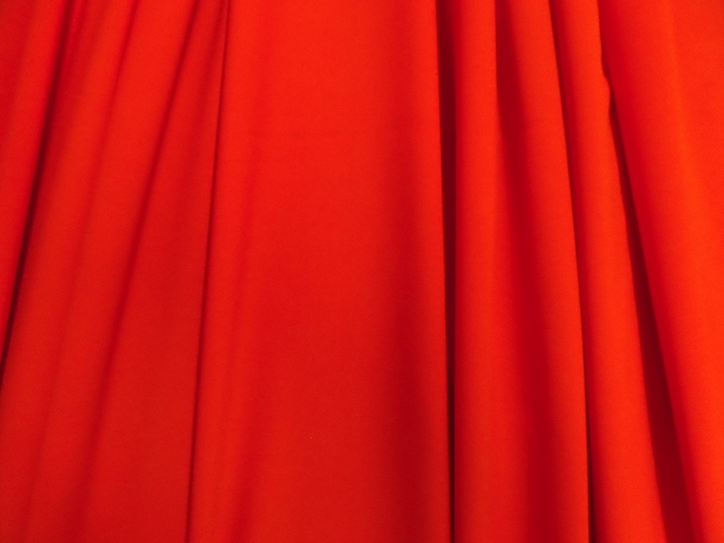 7.Red Stretch Crepe